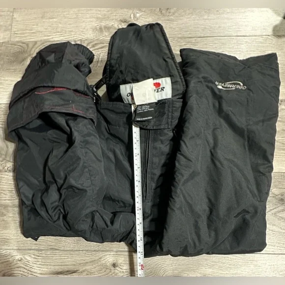 Obermeyer Kids Snow Ski Bibs Youth Size 6 Black Wore OnceI-Grow Never Used!!